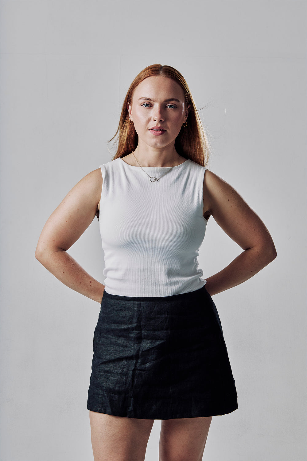 Lily Mini Skirt in Black