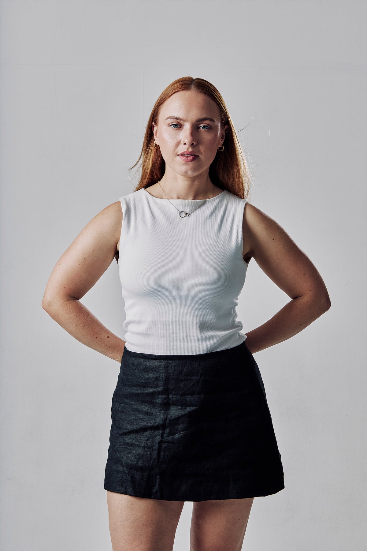 Lily Mini Skirt in Black