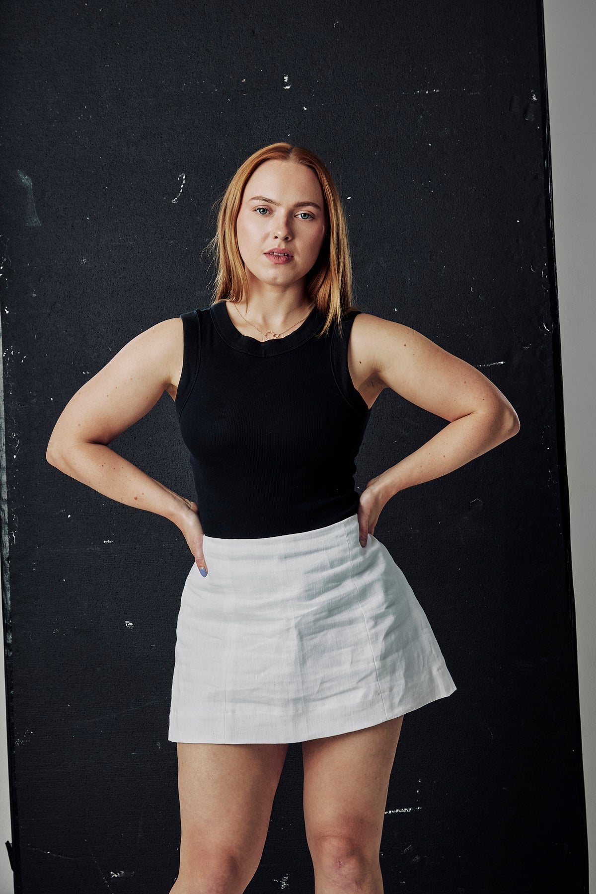Lily Mini Skirt in White