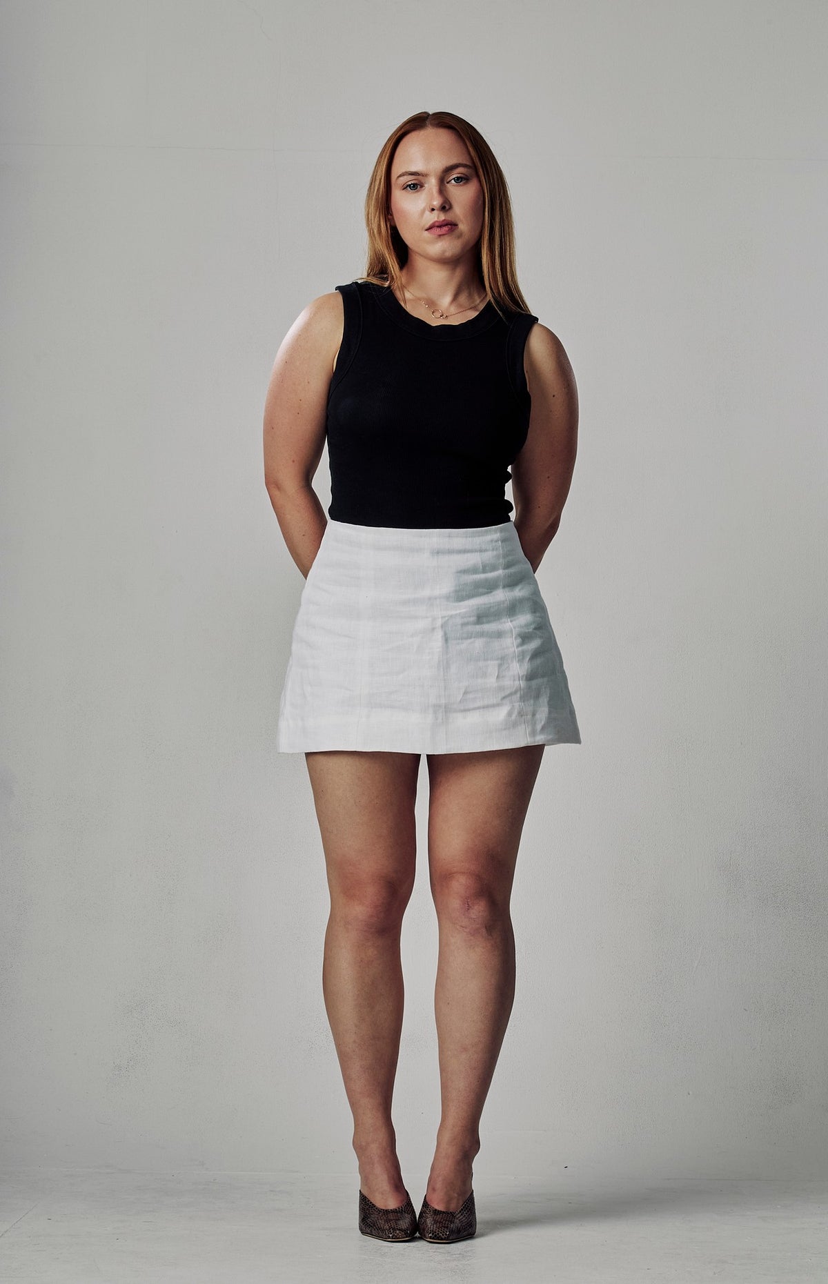 Lily Mini Skirt in White